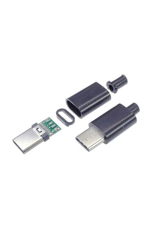 5 Adet Type-c Şarj Soketi 24 Pin (siyah Renk ) - 1