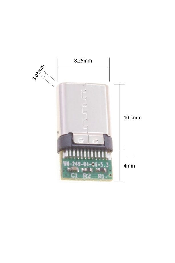 5 Adet Type-c Şarj Soketi 24 Pin (siyah Renk ) - 4