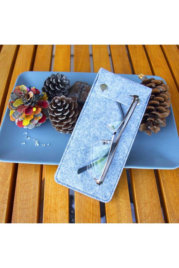 Bellalithe Special Design Glasses Case Double Click Gray - 1