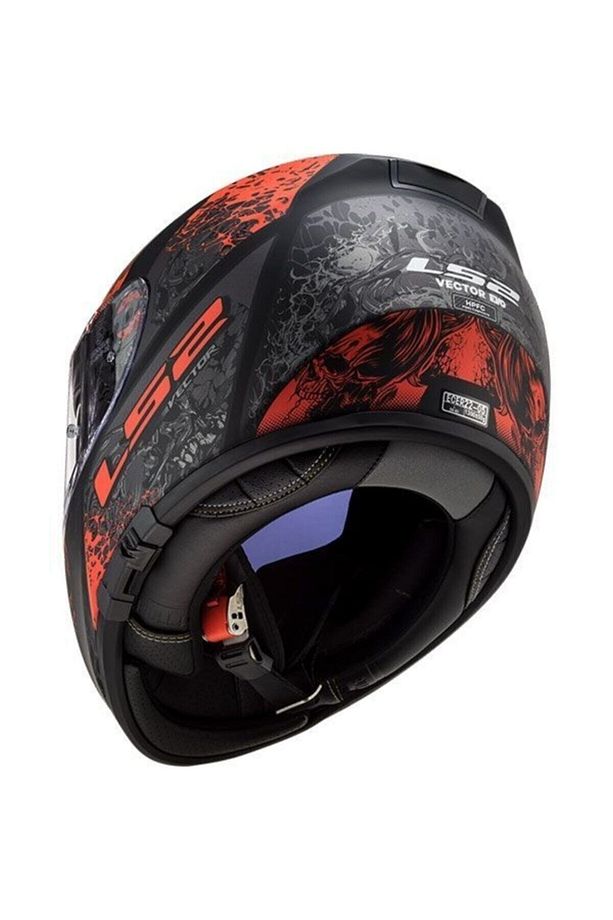 Vector Swıpe Kapalı Kask Mat Siyah-kırmızı Large - 2