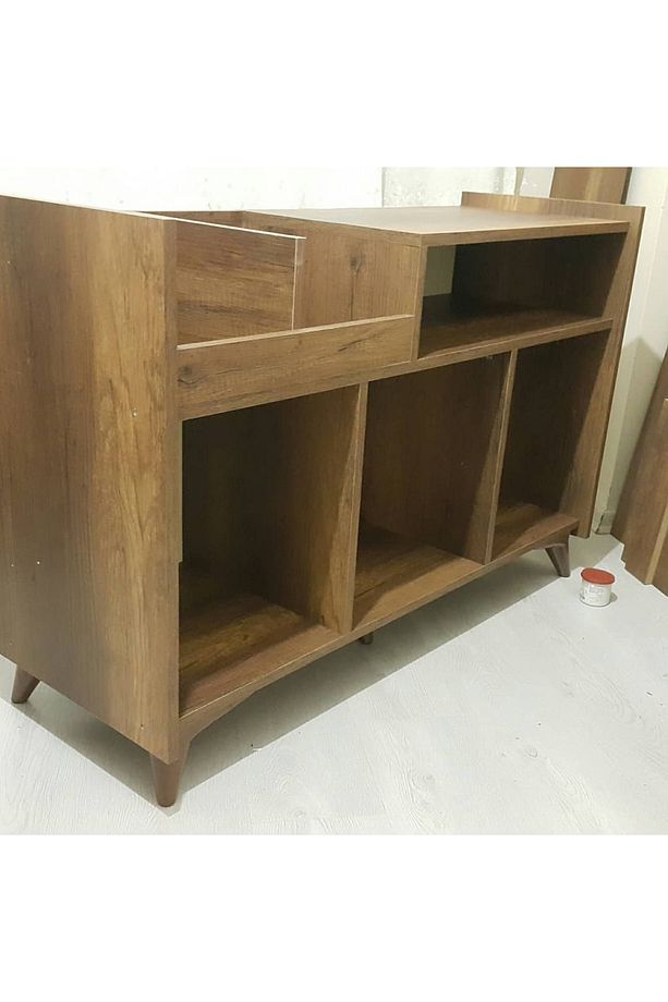 Plak Ve Pikap Dolabı Lityum ( Eskitme Çokku Göz ) ((mdf))) Kampanya - 3
