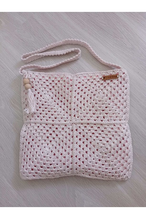 Art With Crochet El Örgüsü Motifli Yazlık Çanta - 1