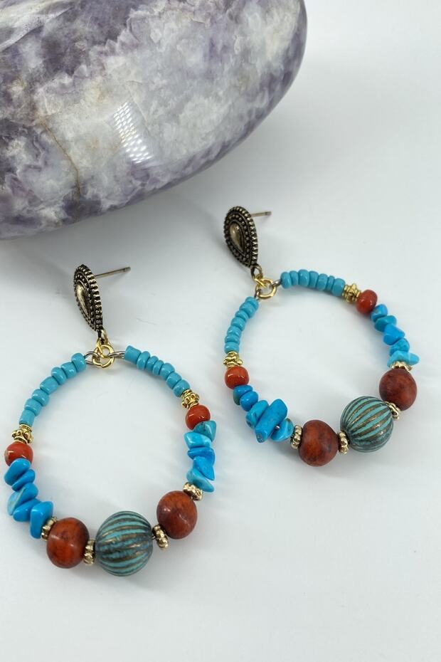 أقراط الحجر المكسور الأصيلة - 1