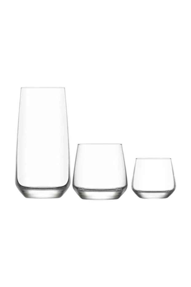 Lal Glass Dowry Set 18 Piece Soft Drink Water Glass Set