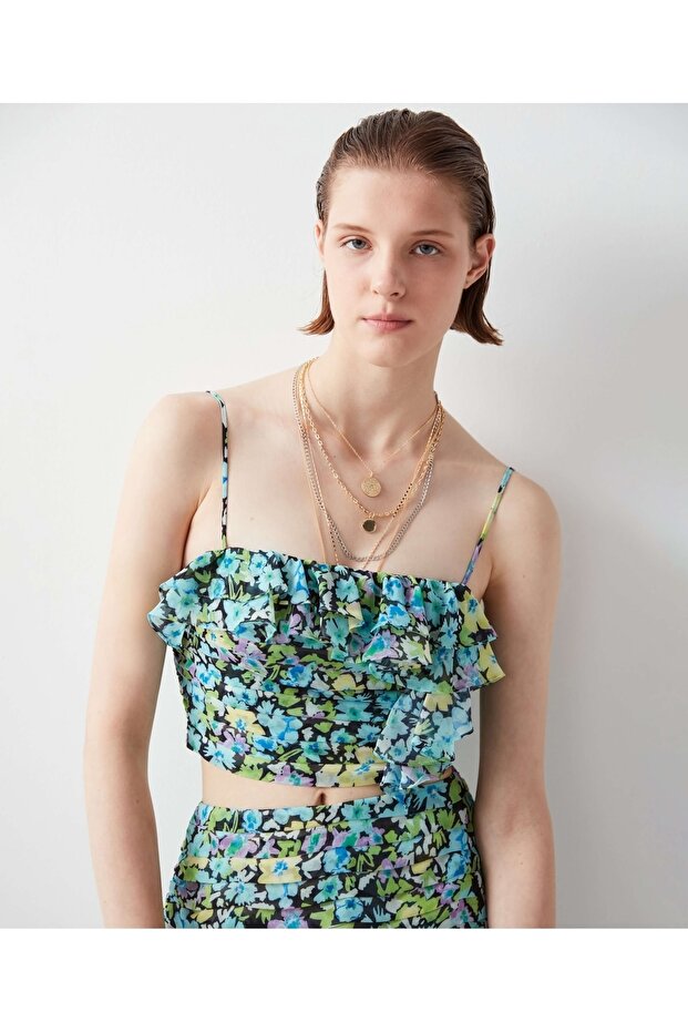 Çiçek Desen Büstiyer - 2