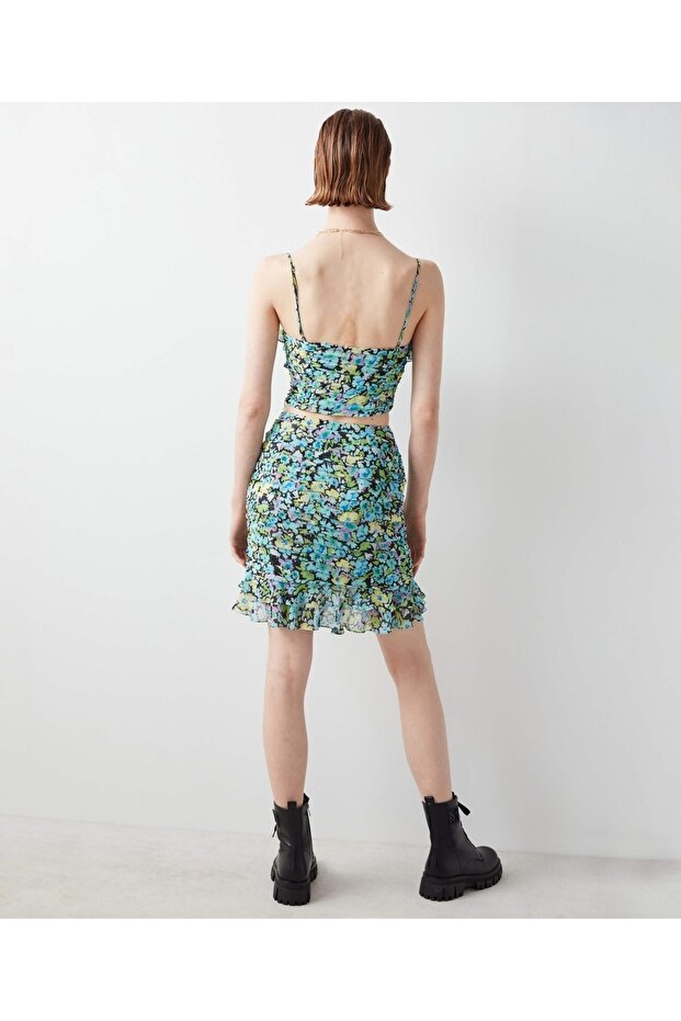 Çiçek Desen Büstiyer - 5