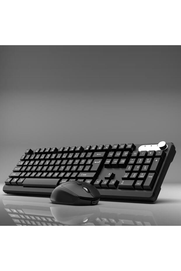 Iws-549u Rechargeable Silent Type-c Wireless Multimedia Klavye & Mouse Set - 4