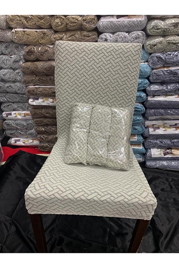 Yüksek Kaliteli Sandalye Örtüsü Seti Sandalye Kılıfı . (6ADET) - 4