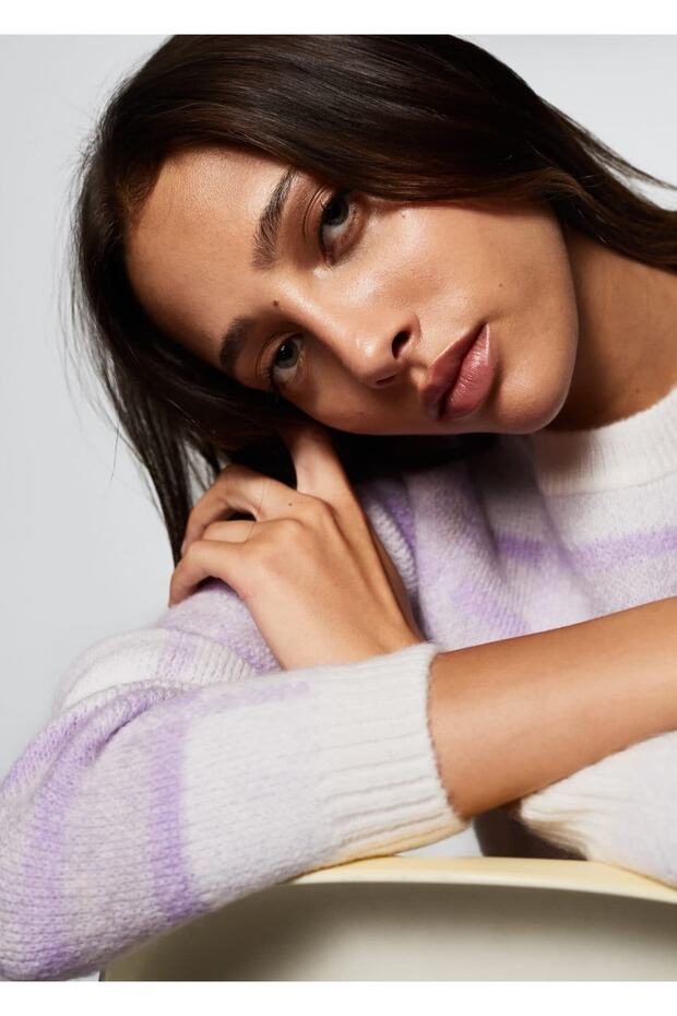 Checkered Knitted Sweater - 6