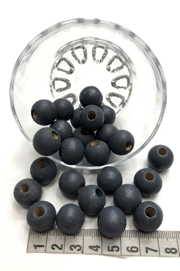Black Wooden Beads 1 Pack 25 Grams – Beads