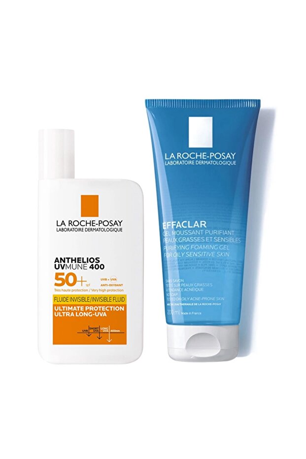 Skincare and High Sun Protection Set for Oily Skin