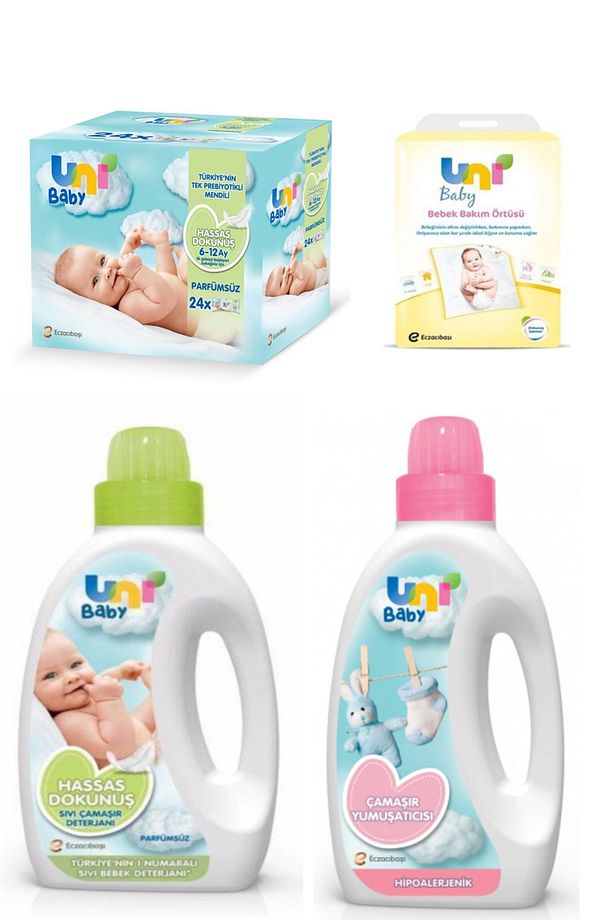 Yumuşatıcı+deterjan+hassas Dokunuş Bebek Bakım Seti - 1