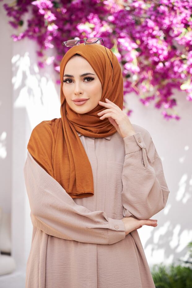 شال قطني ممشط نحاسي - 4