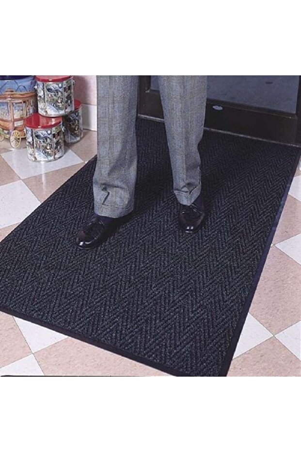 Chevron Extra Thick Dehumidifying Door Mat - 7