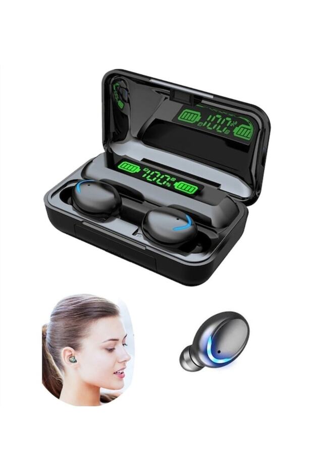 F9-5 Tws Kablosuz Bluetooth 5.0 Mikrofonlu Dokunmatik Kulaklık - 1