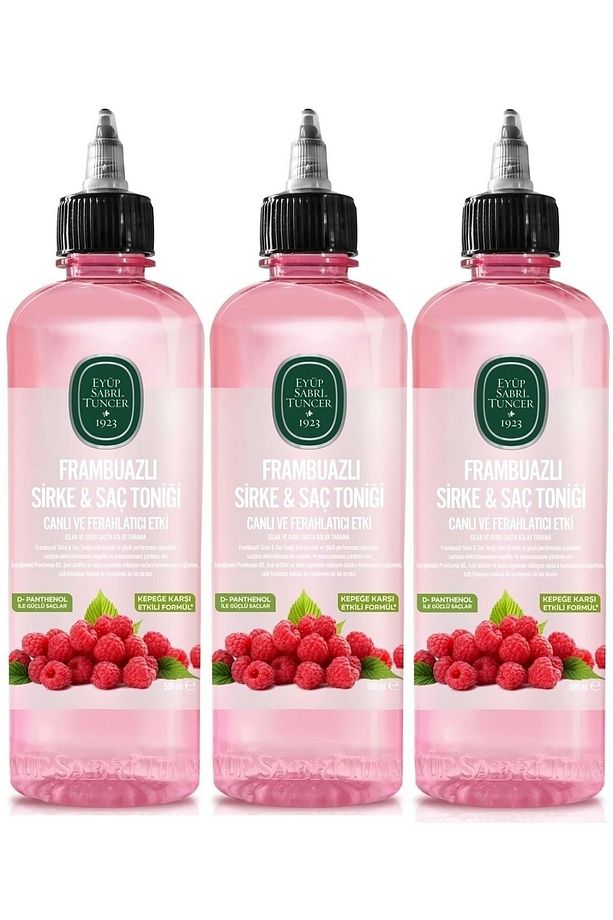 Tuncer Frambuazlı Sirke & Saç Toniği 500 Ml 3 Adet - 1
