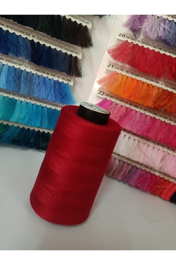 Thread No 120 Red Sewing Thread Polyester - 1
