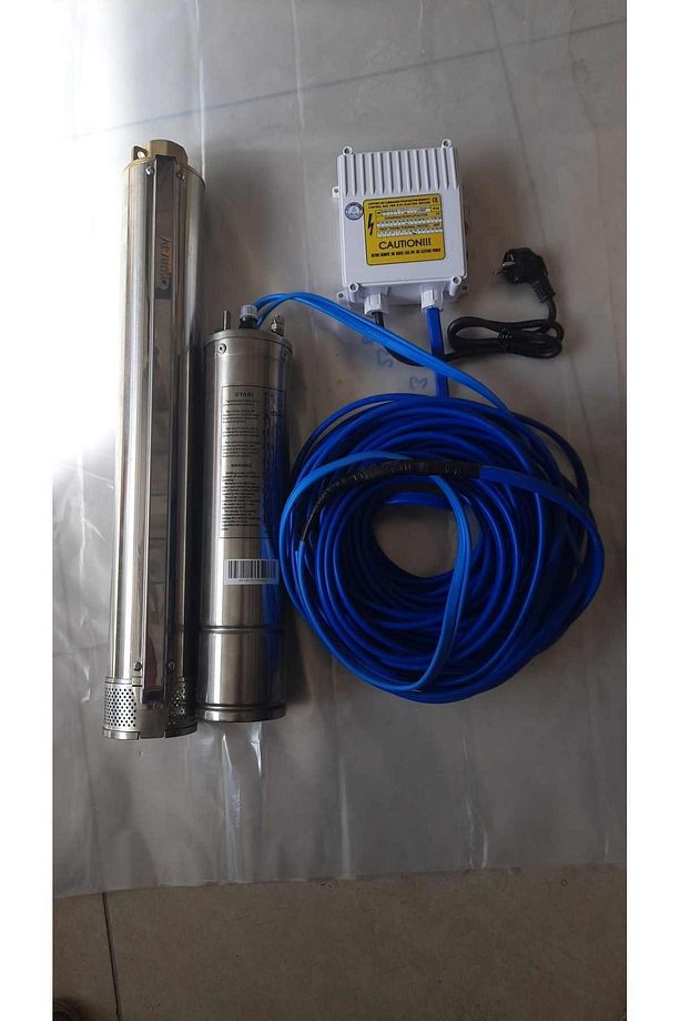 4sdm4/18 2hp - 25mt Kablolu Ve Panolu Monofaze Dalgıç Pompa Takımı - 1