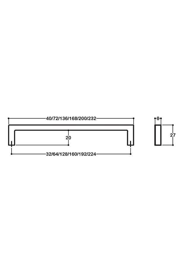 Mat Altın Rengi 320 Mm Modern Kulp - Ssy7938 0320 Bb - 2