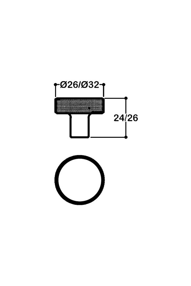 1980 Tek Delikli Kulp Rose Renk Çap 32 Mm - 2
