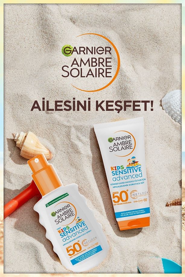 Ambre Solaire Sensitive Advanced Çocuk Güneş Koruyucu Süt Gkf50 200ml - 4