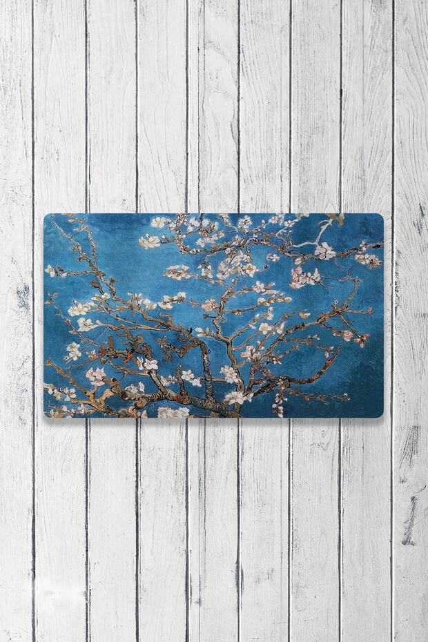 Van Gogh Almond Tree Digital Printed 50x70cm Decorative Multi-Purpose Indoor and Outdoor Door Mat