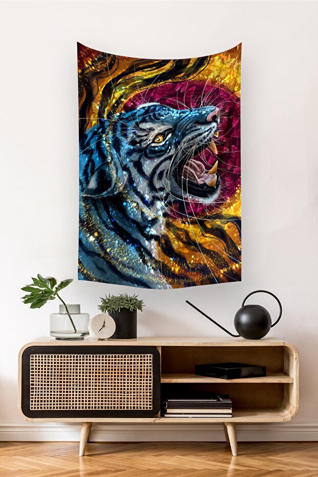 Tiger Wall Cover Carpet 140 X 100 Cm-70x100 Cm