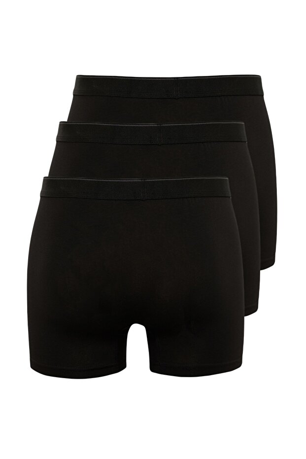 Siyah 3'lü Paket Düz Boxer TMNAW20BX0063 - 8