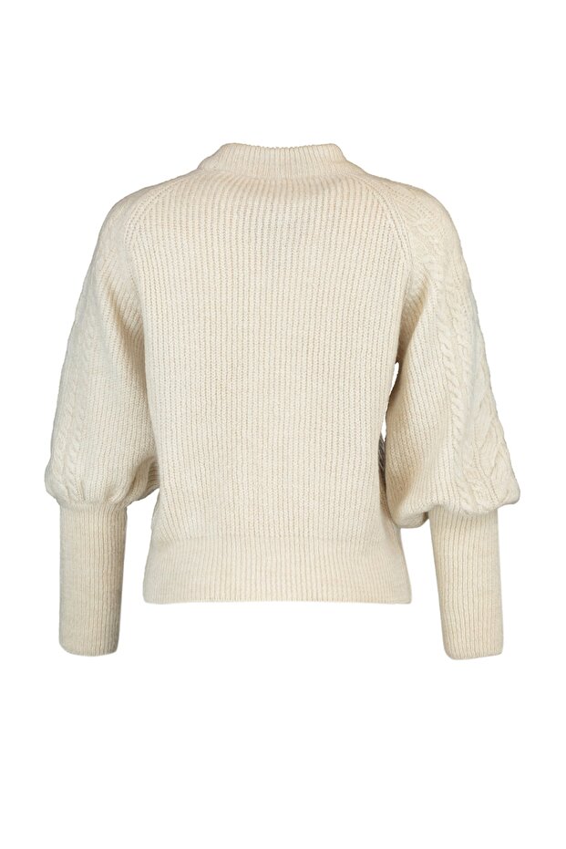 Steinweicher, strukturierter Zopfpullover aus Haar TWOAW21KZ0109 - 6