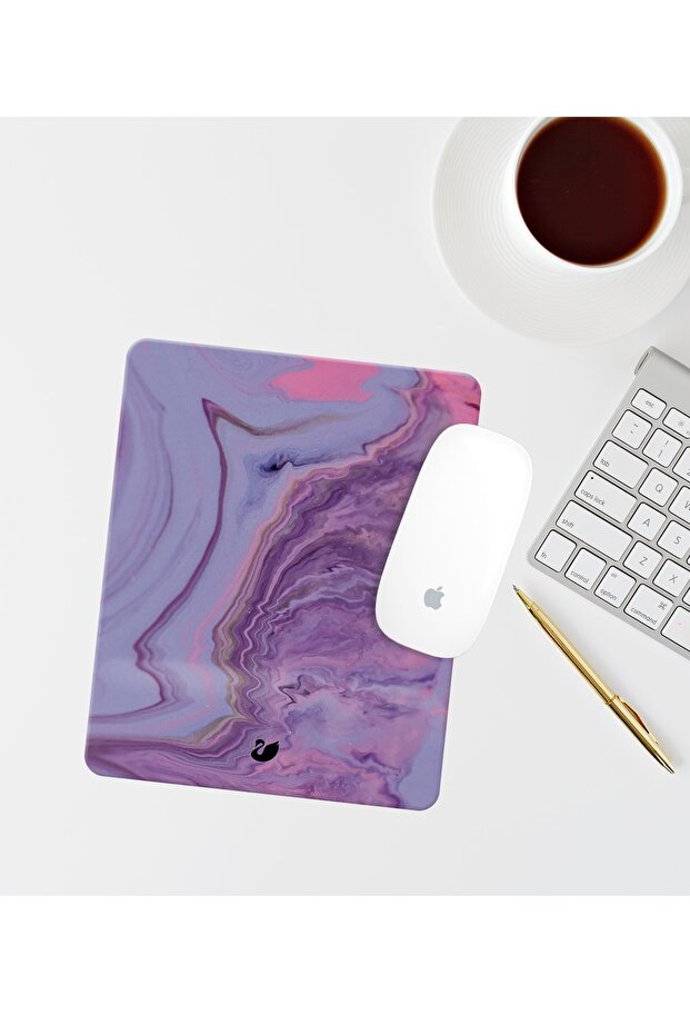 لوحة ماوس مستطيلة بنمط ملون مع مسند للمعصم - 1