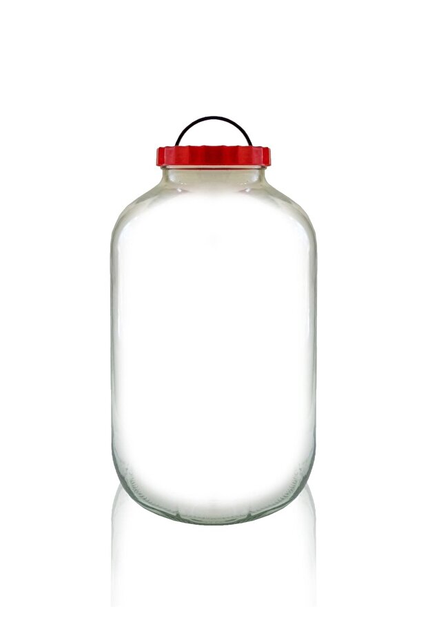 Şişecam 8000 Cc Glass Jar with Lid 8 Liter Dry Pulses Pickle Jar 1 Piece