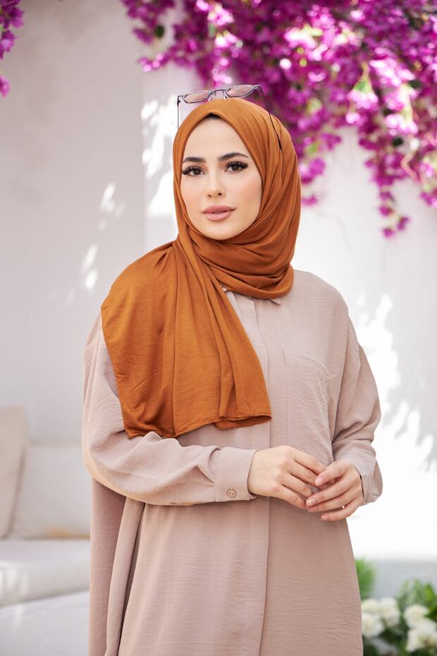 شال قطني ممشط نحاسي - 2