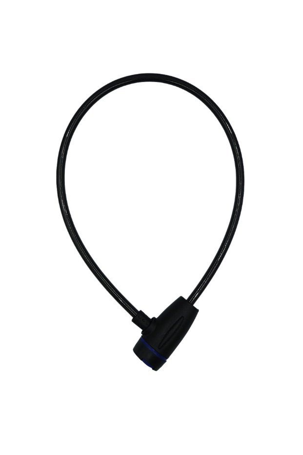 Cable Bike Lock with Key Black (Length: 66cm-diameter: 8mm)