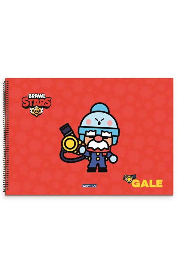 كتاب صور حلزوني من Brawl Star مقاس 17 × 24 سم و15 ورقة (عبوة من 12 قطعة)