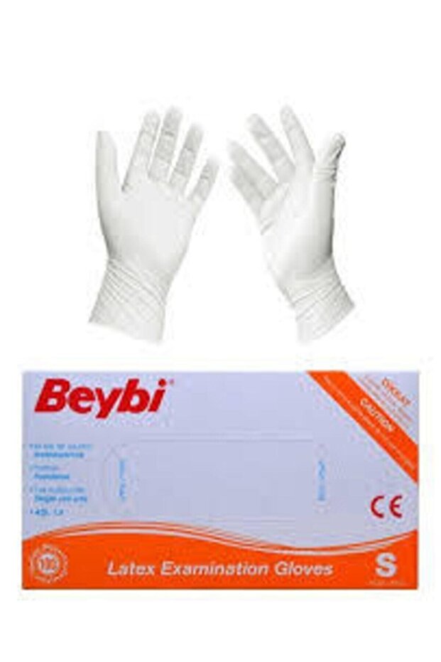 Powdered (S) Small Size Latex Examination Gloves 100 Pieces Size S