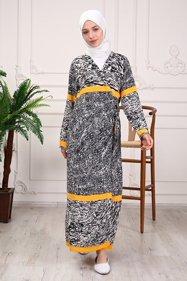 فستان صلاة برباط جانبي N209