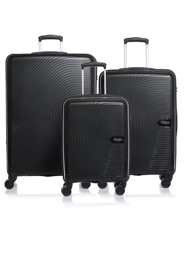 Fsvlzypp1138-set Siyah Unisex 3 Lü Set Bavul - 1