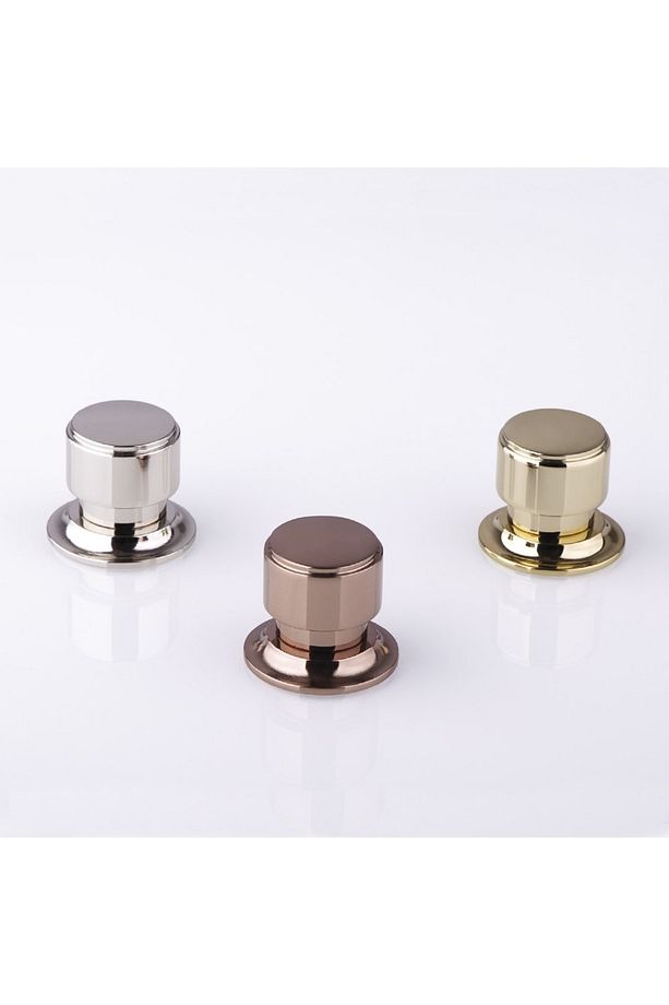 1412 Tek Delikli Kulp Altın Renk Çap 32 Mm - 2