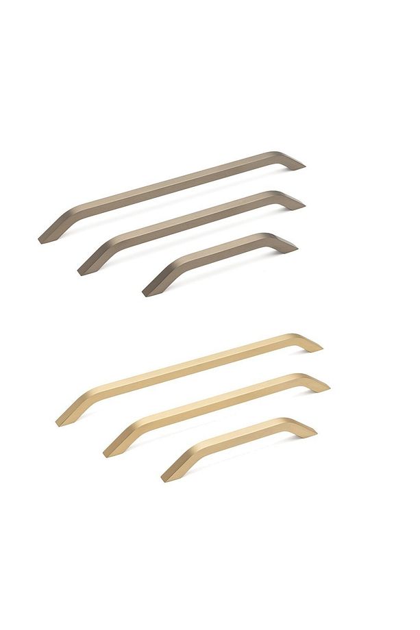160 Mm Mat Altın Rengi Modern Kulp - Ssy7501 0160 Bb - Mobilya Kulpları - 2
