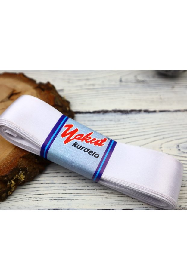 Ornament Materials 4 cm Satin Ribbon White 1 Ball 5 Meters – Ribbon – Ribbon – Ribbon