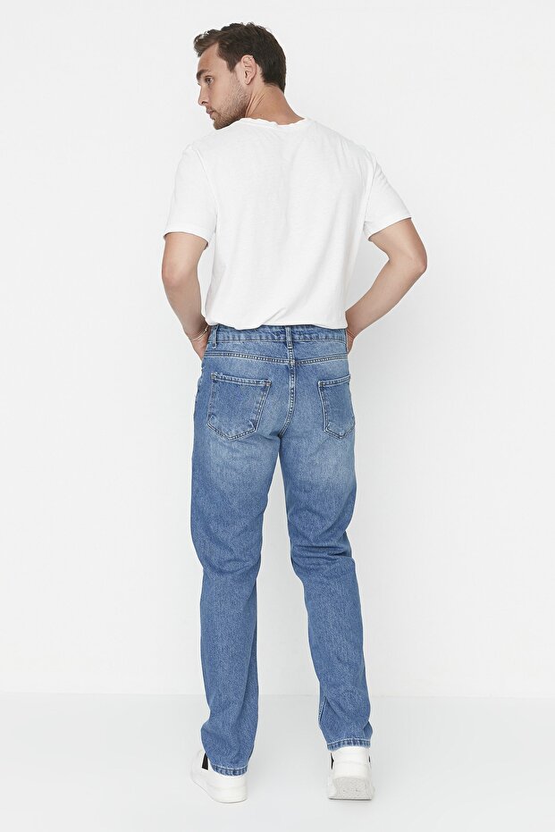 Mavi %100 Pamuk Straight Fit Jeans TMNAW23JE00011 - 9