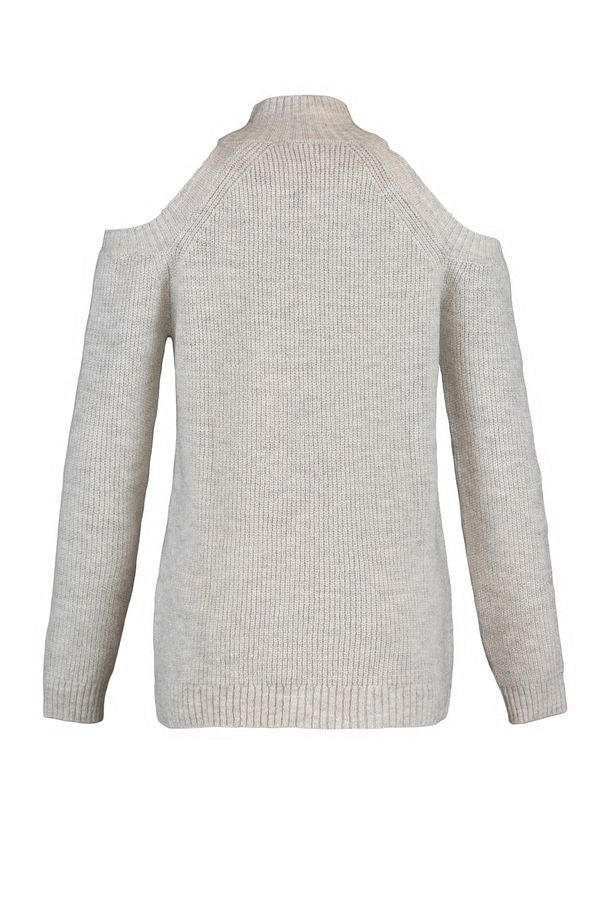 Taş Simli Pencere/Cut Out Detaylı Triko Kazak TWOAW20XS0006 - 6