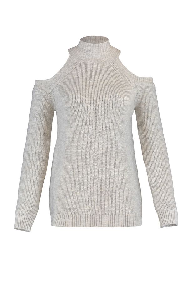 Taş Simli Pencere/Cut Out Detaylı Triko Kazak TWOAW20XS0006 - 8