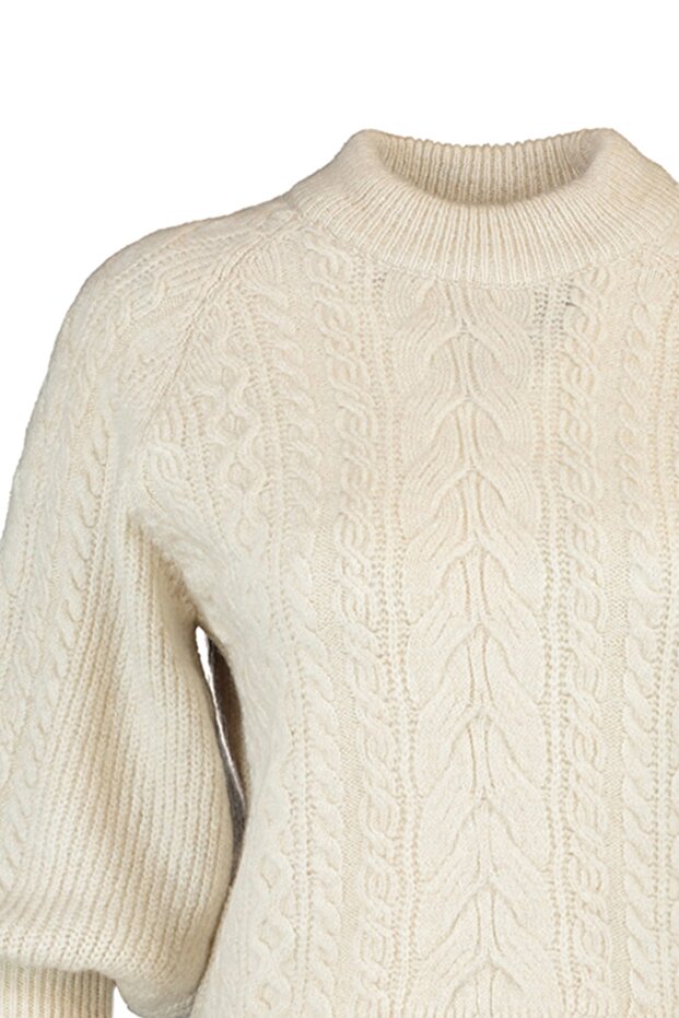 Steinweicher, strukturierter Zopfpullover aus Haar TWOAW21KZ0109 - 8