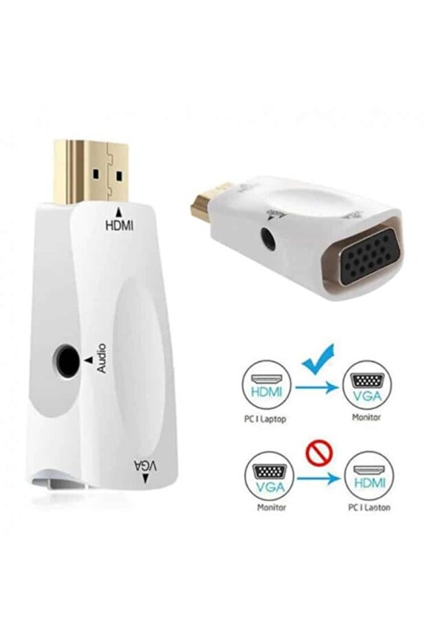 Hdmı To Vga + Audio Dönüştürücü Adaptör Concord C-844 - 1