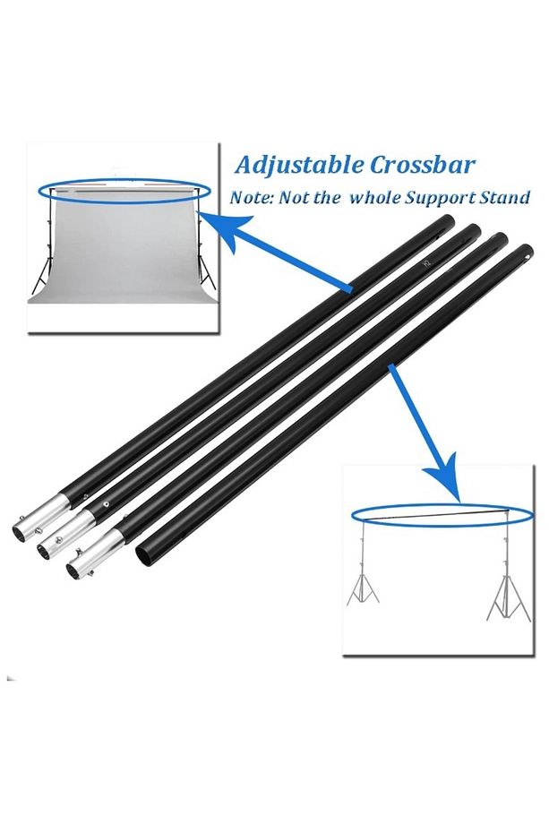 Crossbar Ayarlanabilir Fon Standı Çubukları 3 Metre - 4