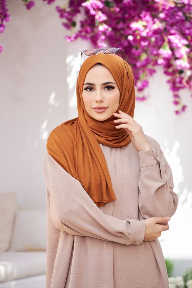 شال قطني ممشط نحاسي - 3