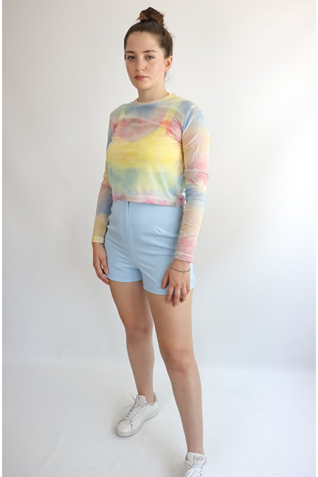 Buz Mavisi Şort - 2