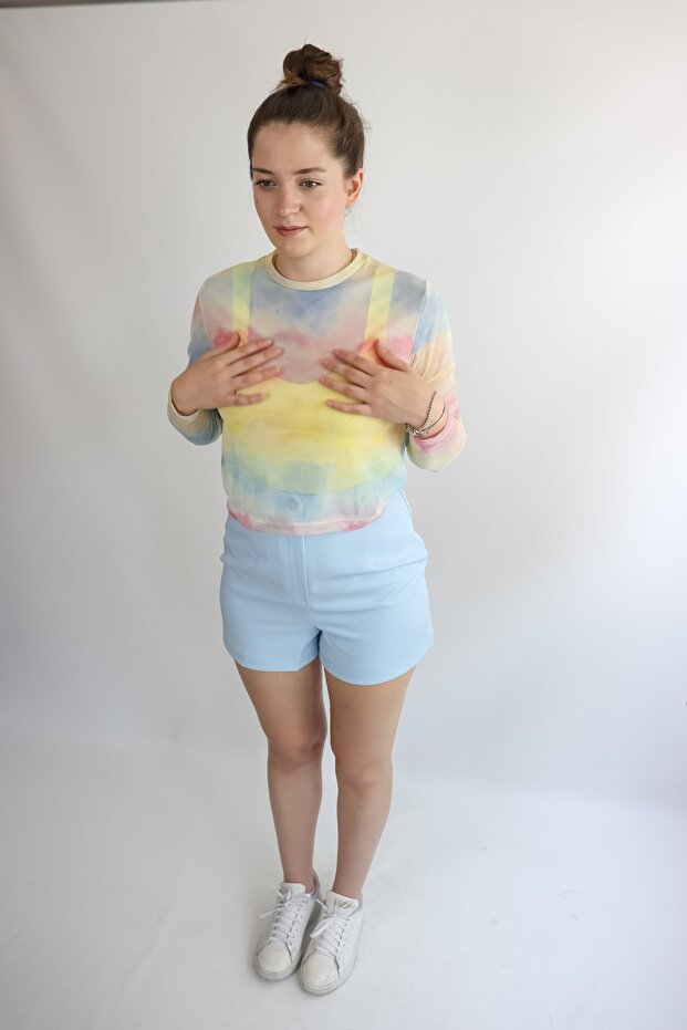 Buz Mavisi Şort - 4