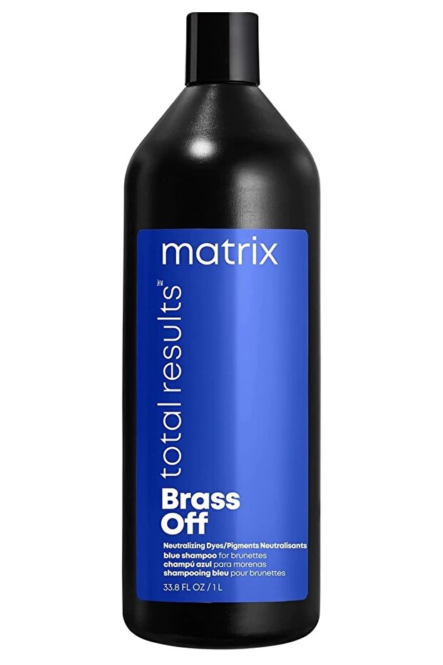 Total Results Brass Off For Brunettes Blue Color Refreshing Shampoo 1000 Ml - 1